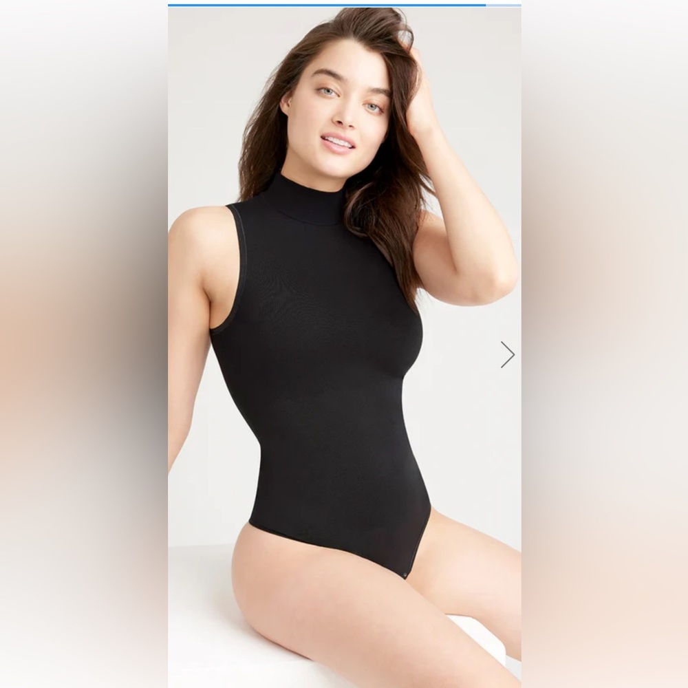 Black Sleeveless Yummy Bodysuit Women's
